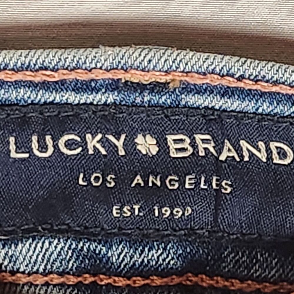 Lucky Brand Mid Rise Super Skinny Jeans Distressed Light Wash 6/28 - Picture 6 of 13